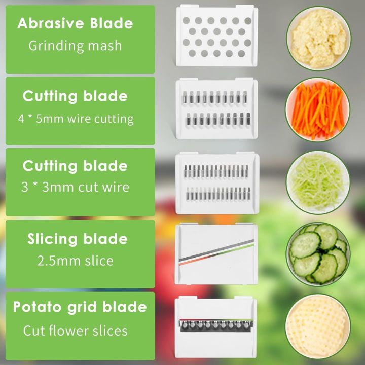 Lisslune | Multifunctional Vegetable Slicer (5 Blades)