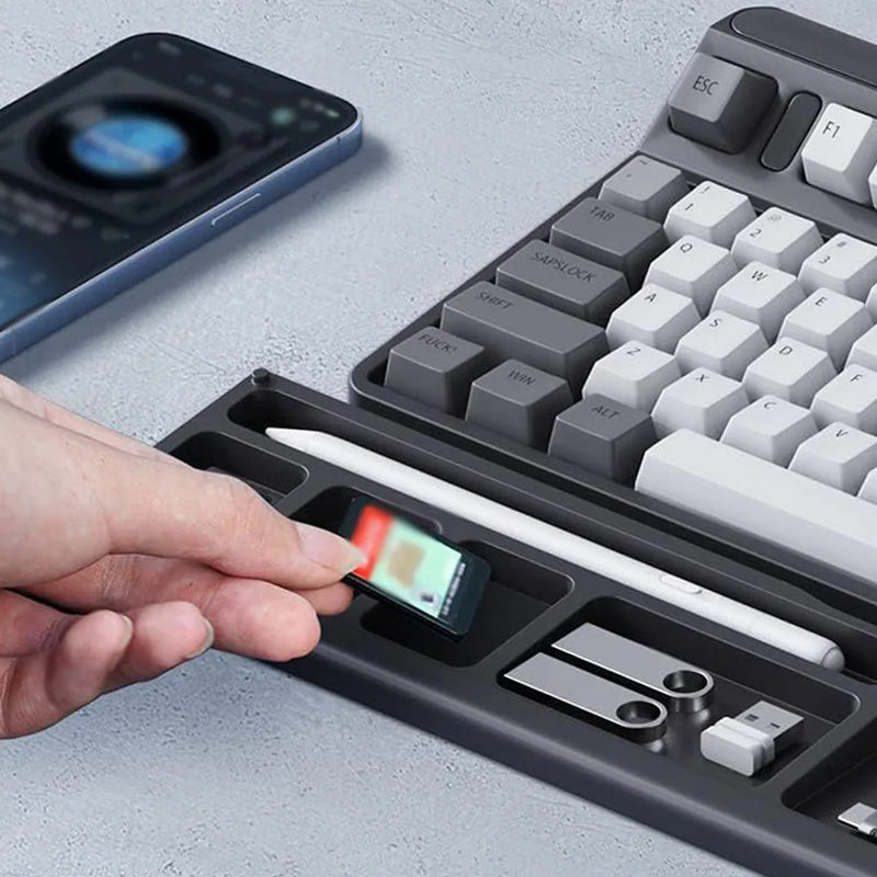 Lisslune | Keyboard wrist rest with desk divider box