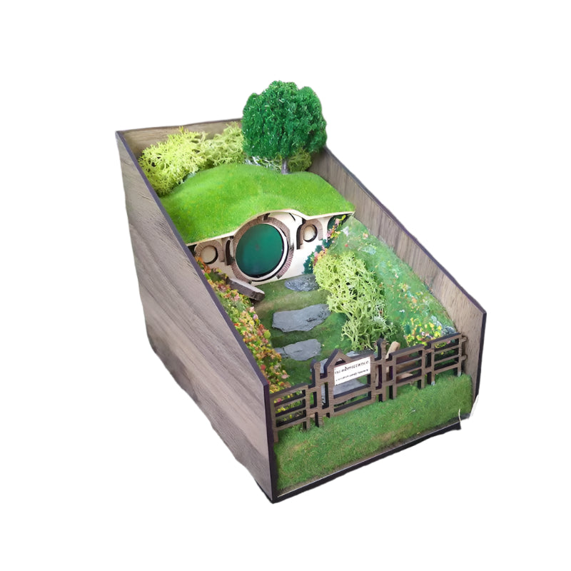 Lisslune | MiniScape Bookends – Handmade decorative book holders with micro-landscape design