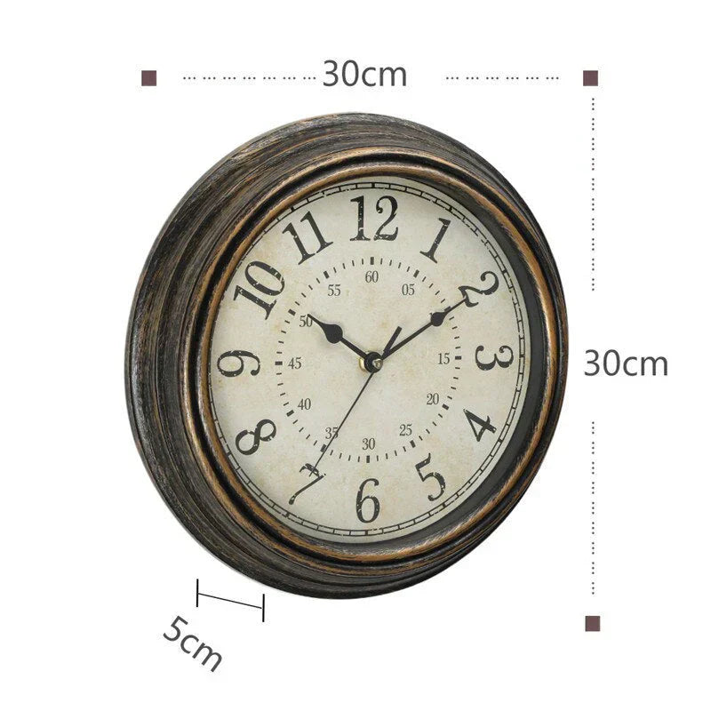 Lisslune | RusticCharm Vintage Wall Clock