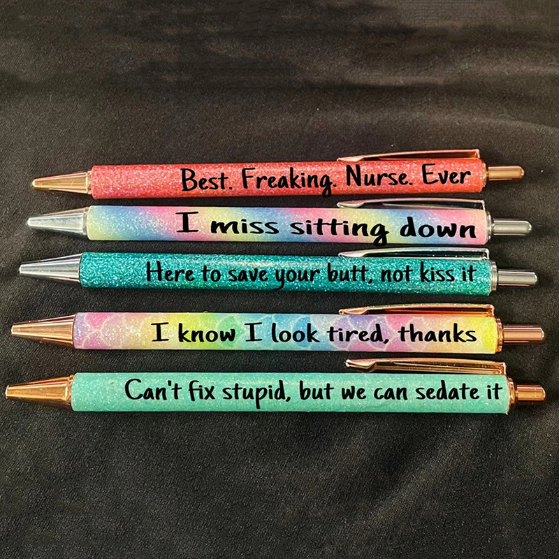 Lisslune | Funny Nurse Ballpoint Pen Set (Set of 5)
