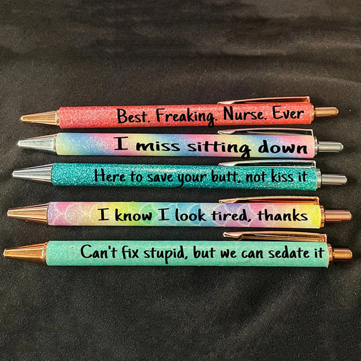 Lisslune | Funny Nurse Ballpoint Pen Set (Set of 5)