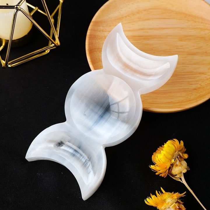 Lisslune | Moon Divination Selenite Crystal Bowl