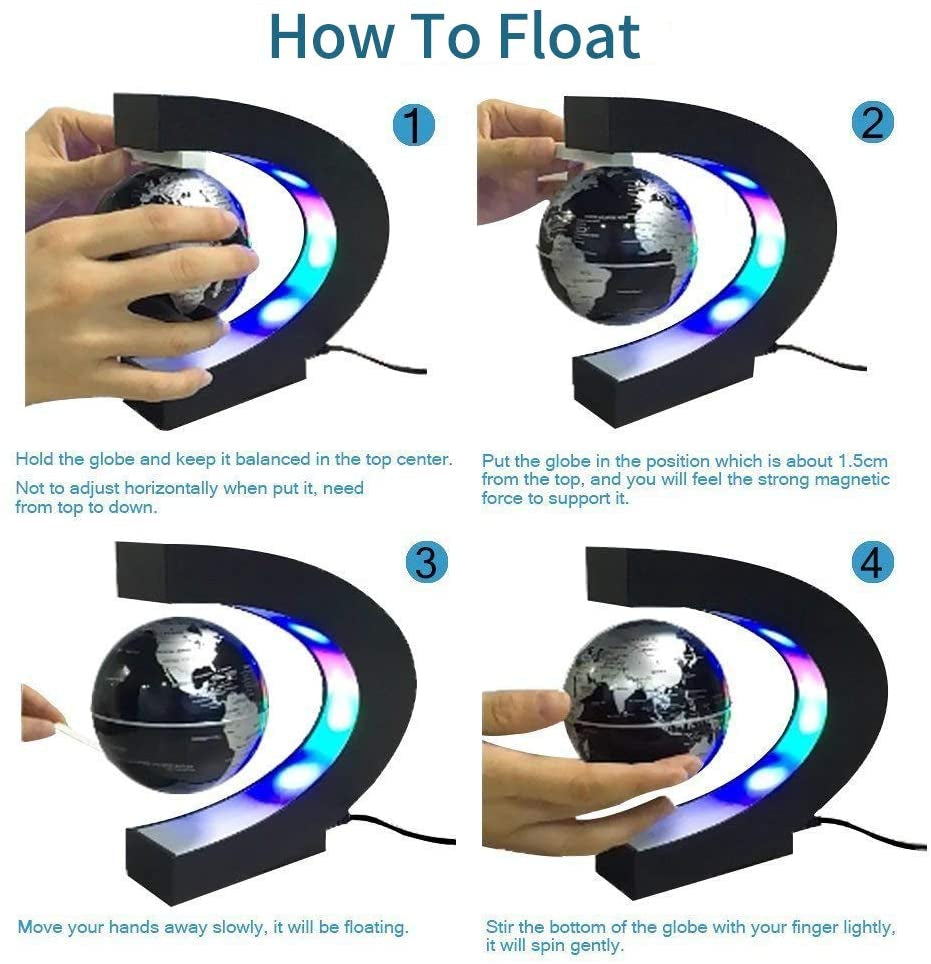 Lisslune | Floating Antigravity Globe LED Lamp