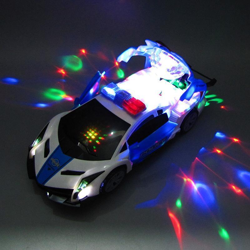 Lisslune | 360 Degree Steering Wheel Musical LED that Illuminates Electronic Police Car