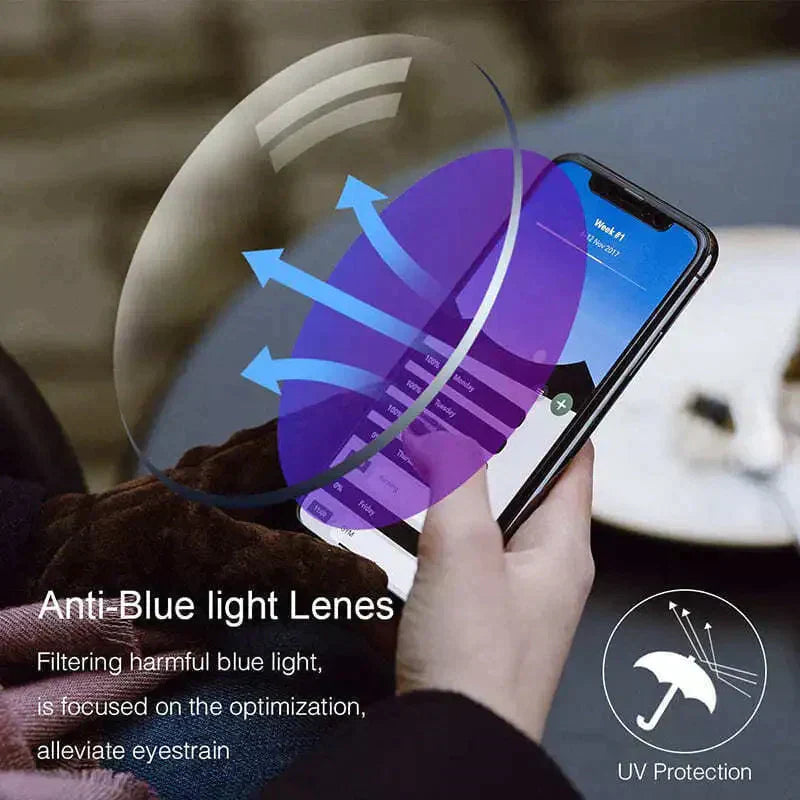 Lisslune | Sapphire High Hardness Anti-Blue Light Wide and Near Reading Glasses Sunglasses