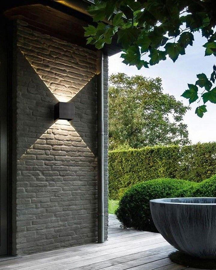 Lisslune | LED Outdoor Up Down Wall Light | Waterproof Metal Fixture for Patio. Garden & Entryway Illumination