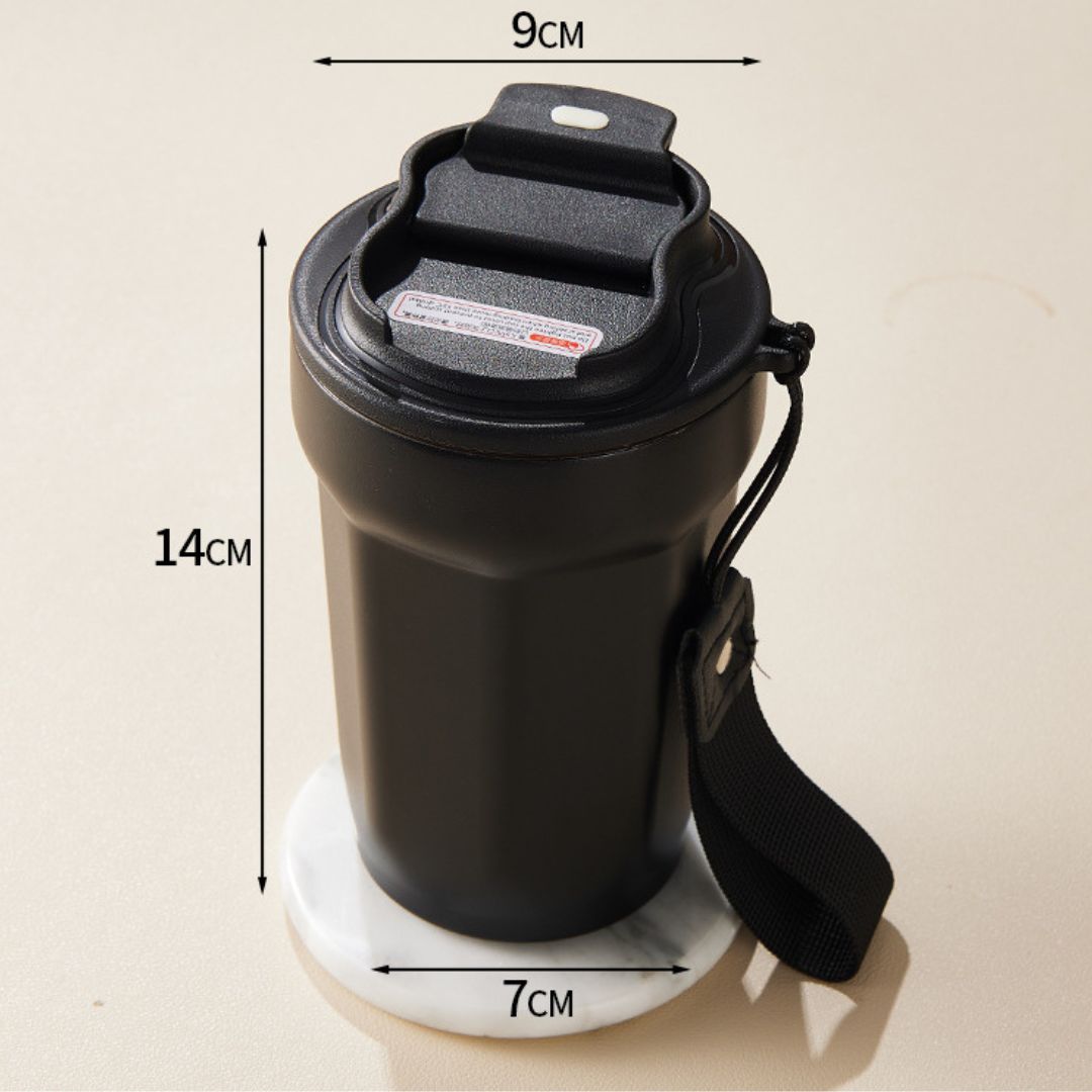 Lisslune | Stainless Steel Coffee Mug with LED Temperature Display 450 ML