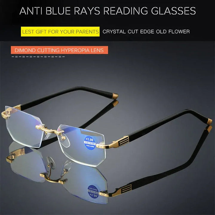 Lisslune | Progressive reading glasses with high hardness and anti-blue light filter for distance and near viewing