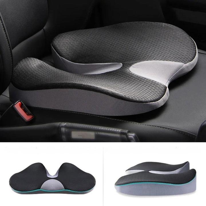 Lisslune | Orthopedic Car Seat Cushion – Comfortable Chair Pad with Anti-Slip Bottom for Better Support