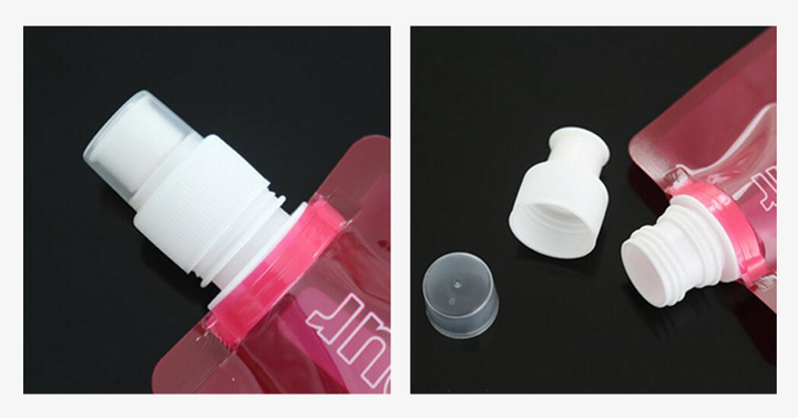 Lisslune | Portable bottles with carabiner clip – Easy to carry collapsible water bottles