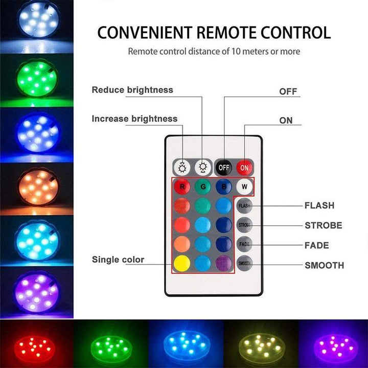 Lisslune | Remote control waterproof magnetic suction LED lamp