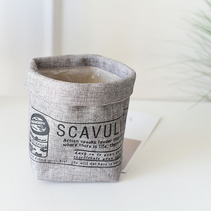 Lisslune | Decorative fabric plant pot with print – Versatile storage pot for plants and decor