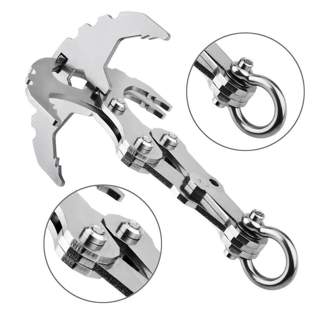 Lisslune | Stainless Steel Survival Folding Grappling Gravity Hook