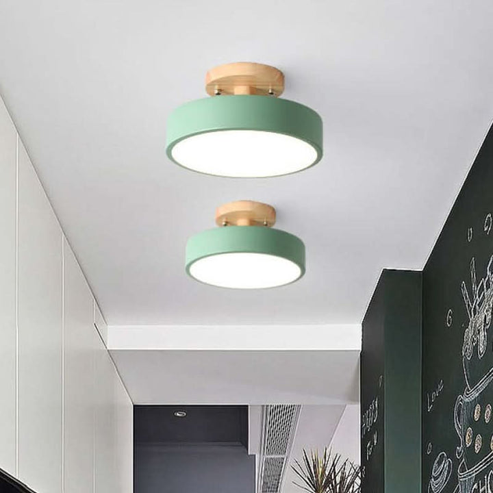 Lisslune | Modern Wood LED Ceiling Light with Dimmable Function