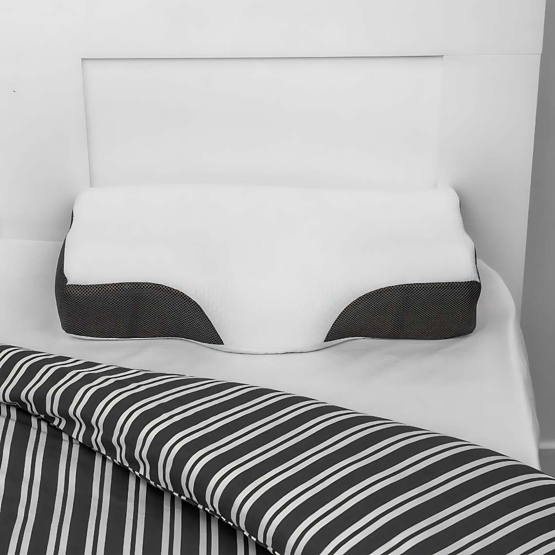 Lisslune | Memory Foam Neck Support Pillow - Contoured Design for Neck Pain Relief & Improved Sleep Quality
