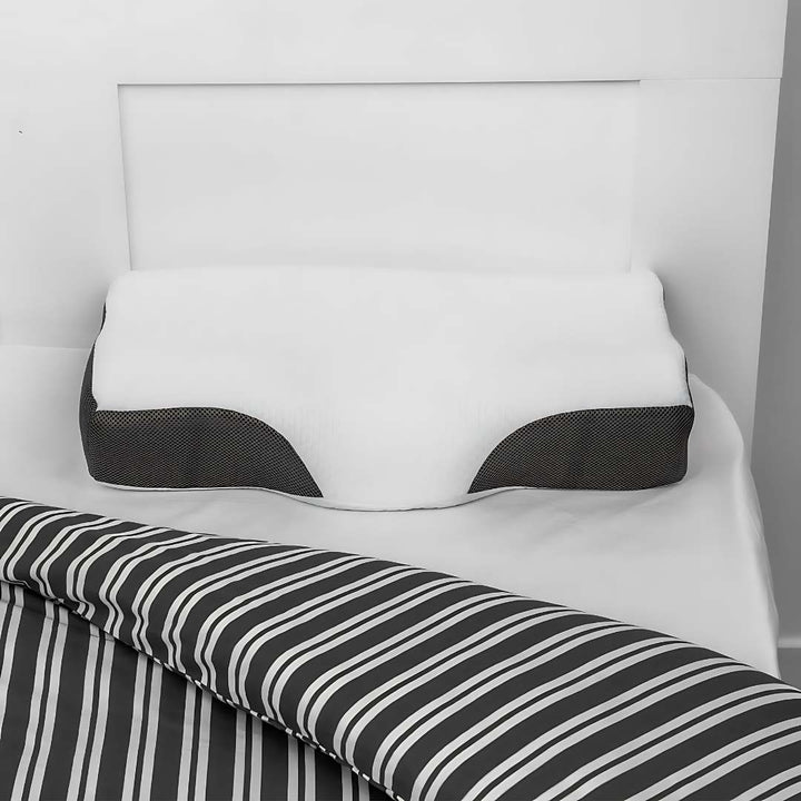Lisslune | Memory Foam Neck Support Pillow - Contoured Design for Neck Pain Relief & Improved Sleep Quality