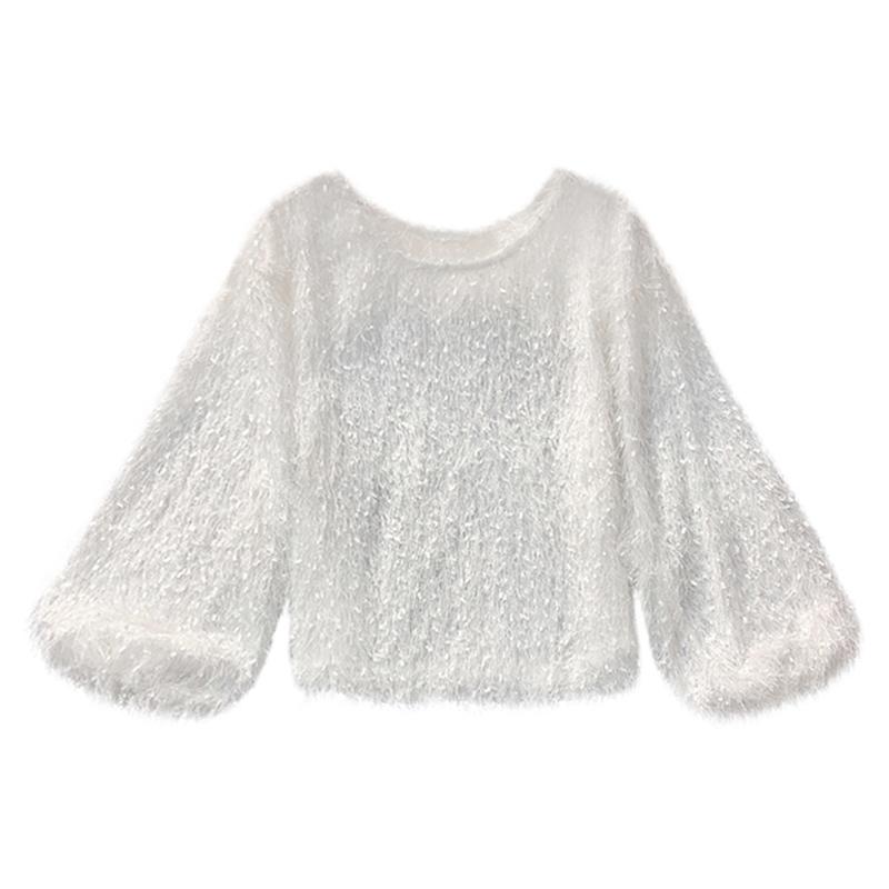 Lisslune | Round Neck Plush Sweater