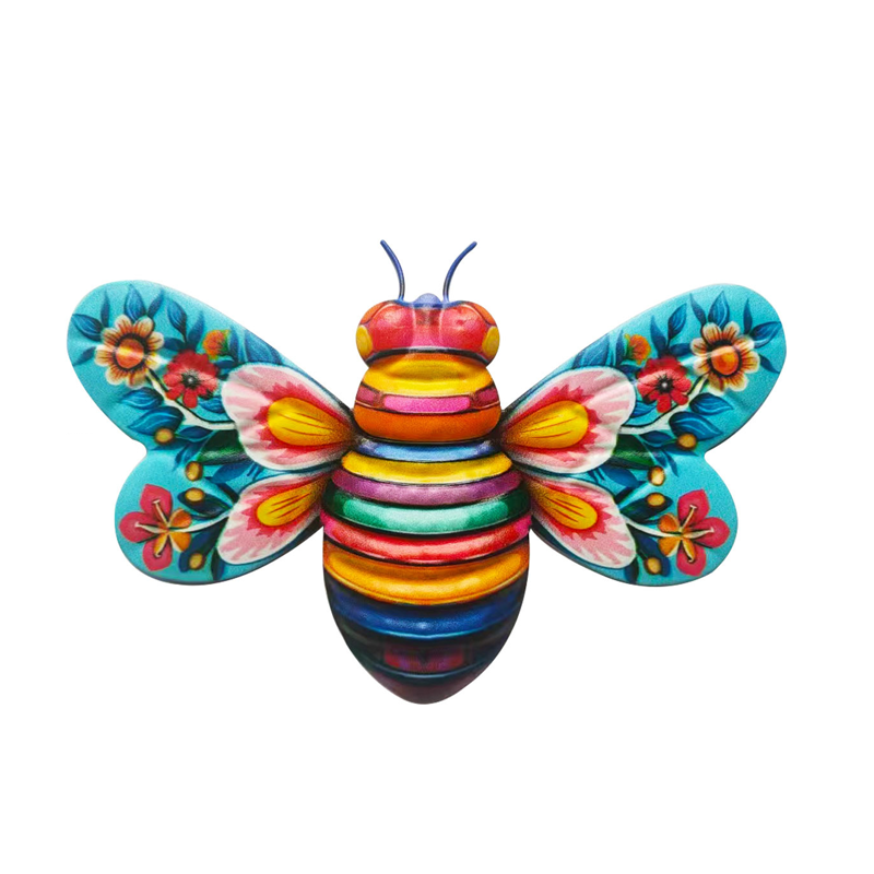 Lisslune | Iron Bee Art Sculpture Hanging Wall Decorations for Garden