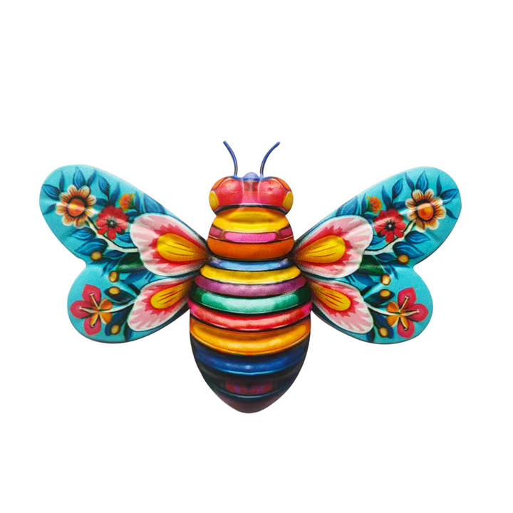 Lisslune | Iron Bee Art Sculpture Hanging Wall Decorations for Garden