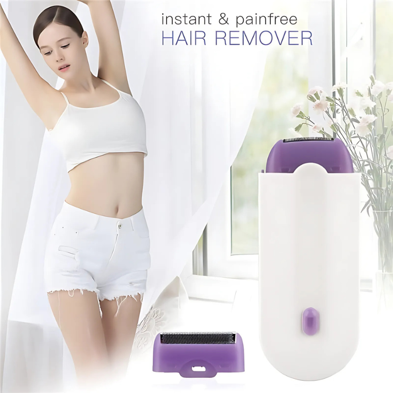 Lisslune | FluweelSmooth Pro – Painless Laser Hair Removal Device with Sensa-Light Comfort | For Face & Body