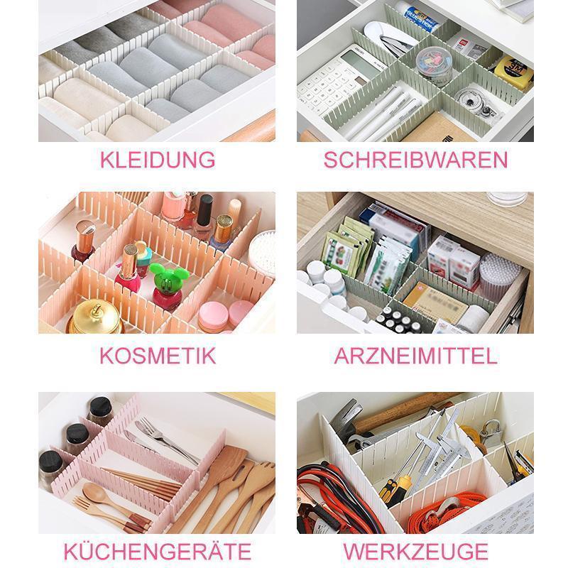 Lisslune | Bequee® Multifunctional Drawer Dividers Plastic 4 Color