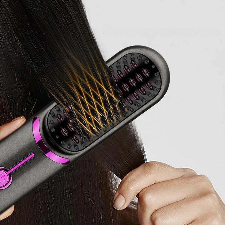 Lisslune | ArtisticComb Wireless Styling Iron – Straighten, Curl & Smooth