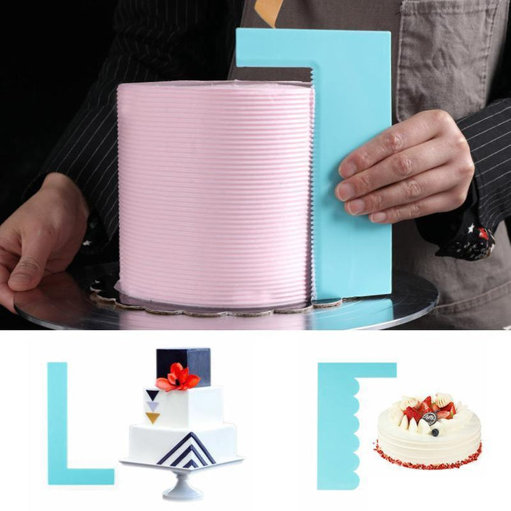 Lisslune | 8-Style-Cake-Scraper necessary for cake lovers