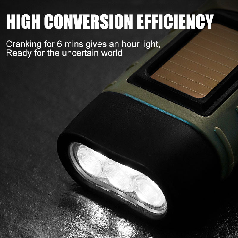 Lisslune | Handcrank Solar-powered Flashlight