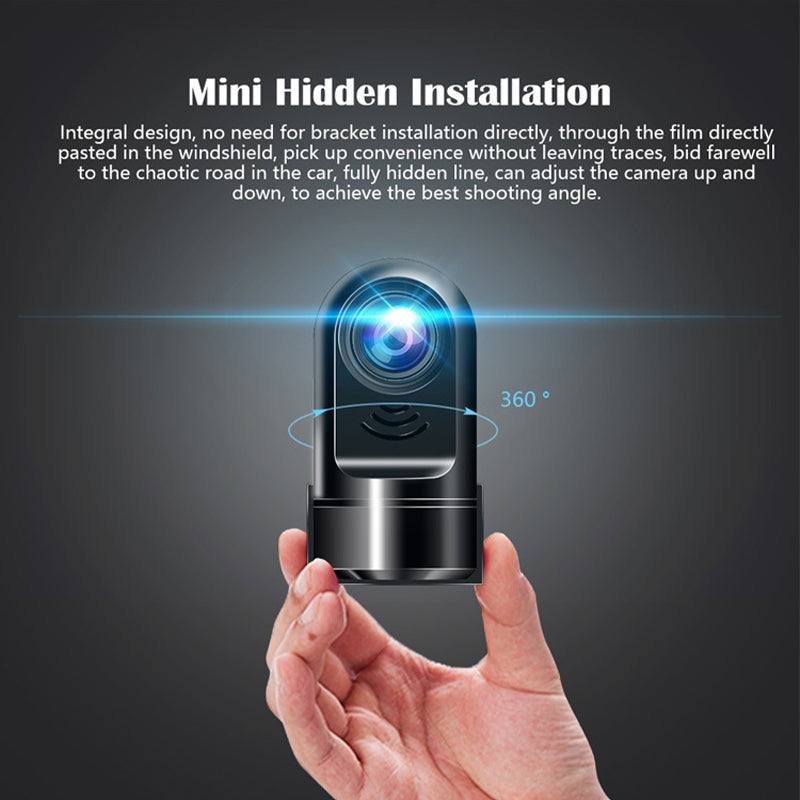 Lisslune | 1080P HD 360° Rotating Mini ADAS Dashcam