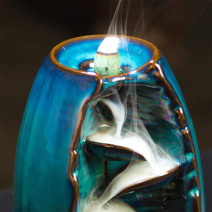 Lisslune | ZenFlow Incense Stick Holder – Handmade Design with Soothing Waterfall Effect