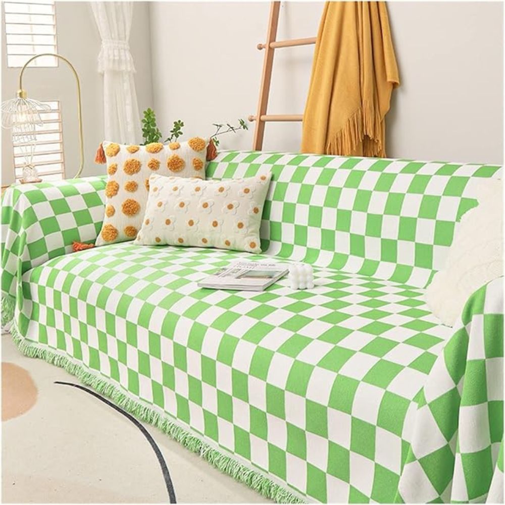 Lisslune | Checkerboard Anti-Scratch Sofa Cover