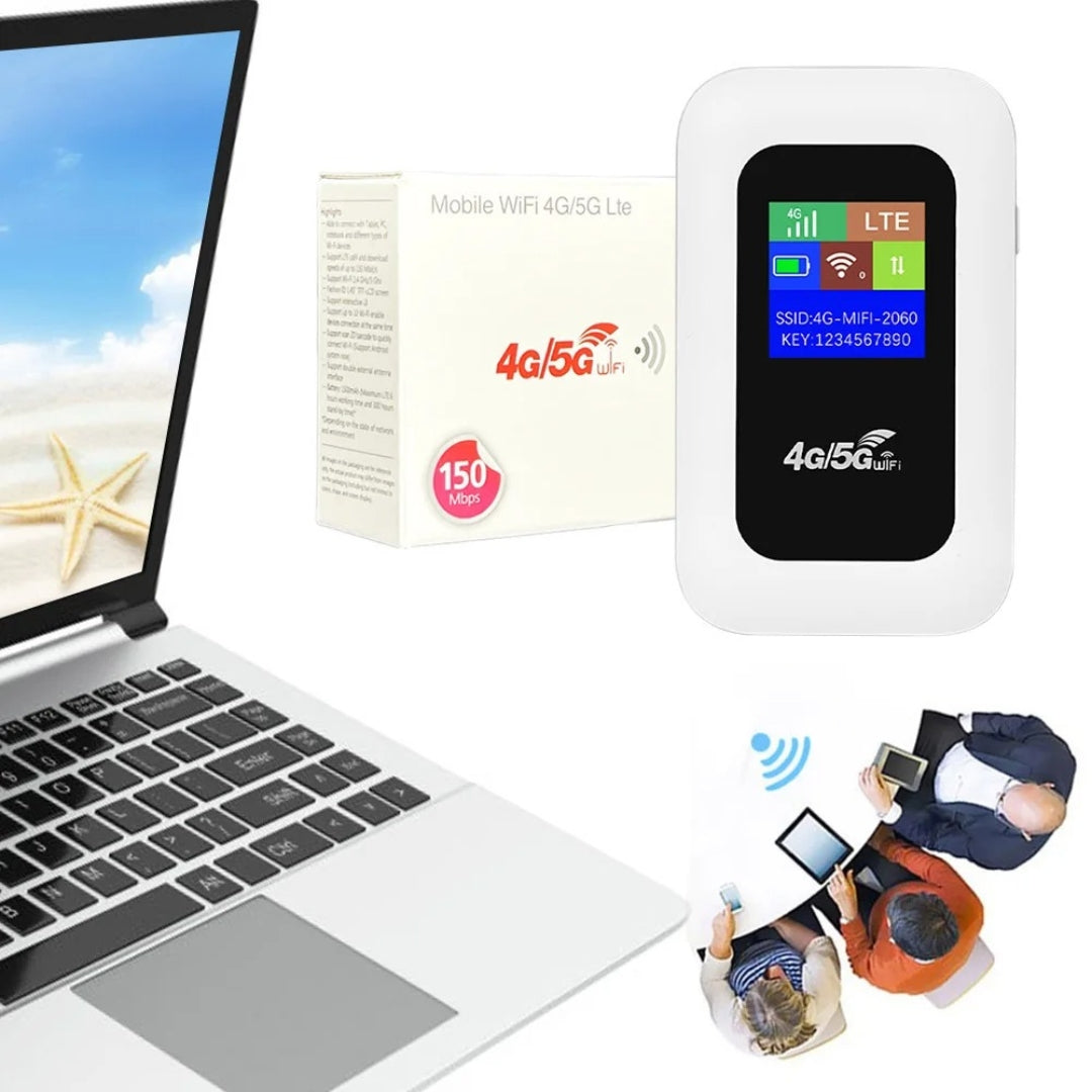 Lisslune | Portable WiFi Router for Travel – 5G WiFi Dongle for Seamless Connectivity Anywhere