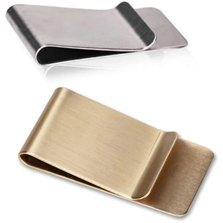 Lisslune | Elegant Stainless Steel Card Holder & Money Clip - 2-Pack
