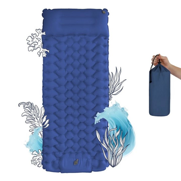 Lisslune | AirLite Self-Inflating Sleeping Mat – Lightweight, Compact & 10 cm Thick Comfort
