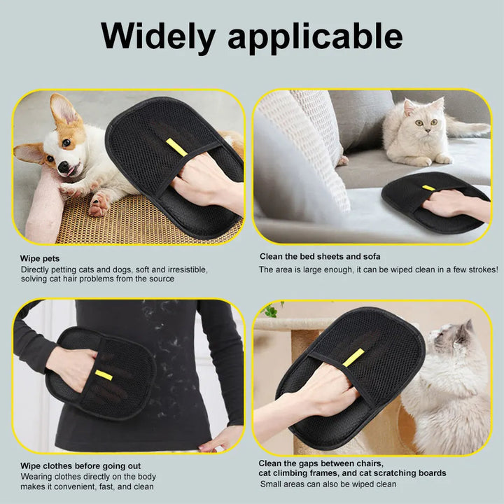 Lisslune | SoftFur Care Glove – 2-in-1 Hair Remover & Massage for Pets