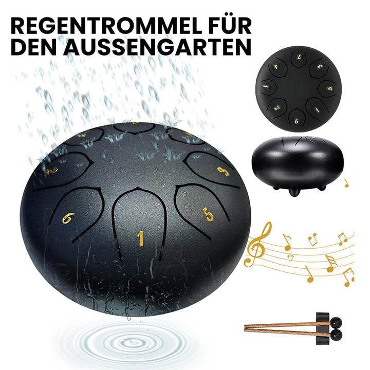 Lisslune | Rain drum as garden instrument