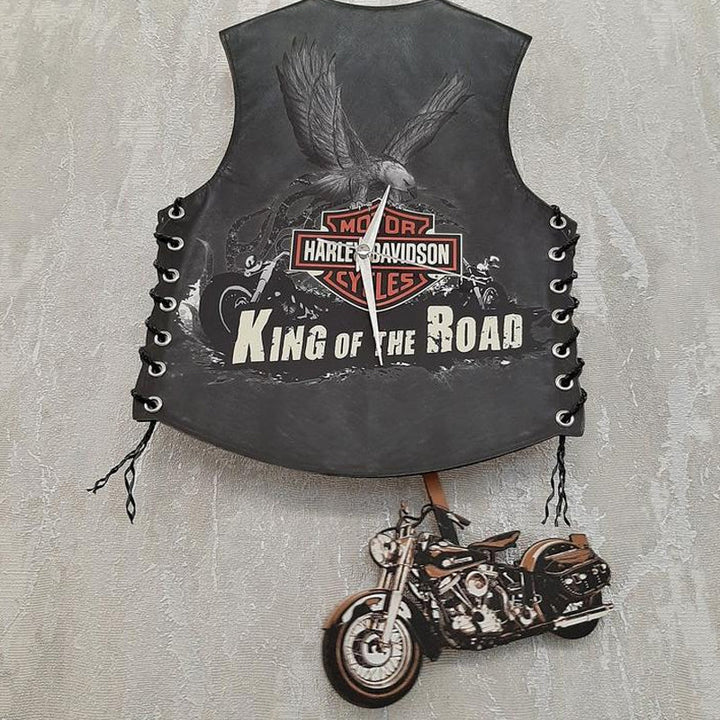Lisslune | Creative Vest Motorcycle Wall Clock Decoration