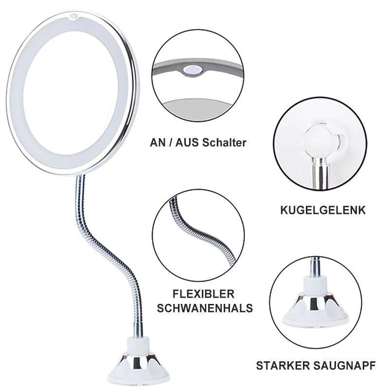 Lisslune | Magnifying makeup mirror with light suitable for high-precision makeup