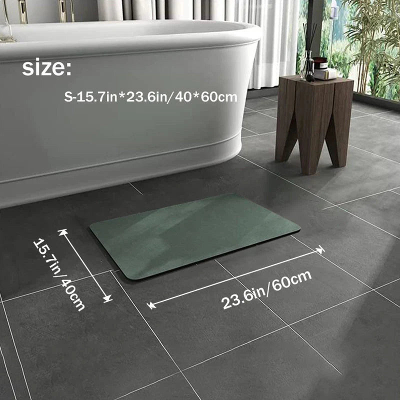 Lisslune | Non-slip diatomite bath mat
