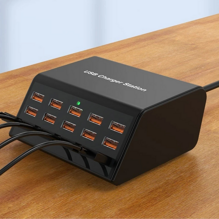 Lisslune | ChargeStream – 15-Port Charging Station with 100W Output
