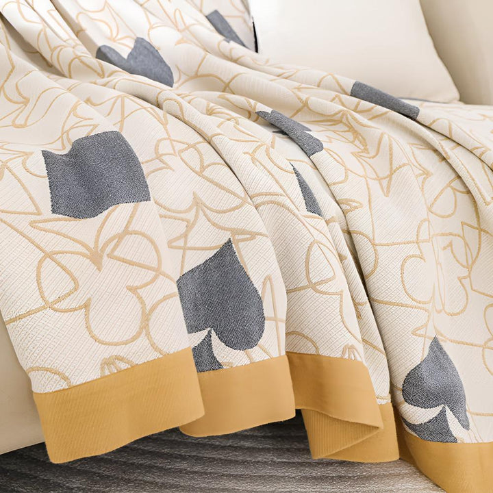 Lisslune | Poker Patterns Cotton Blanket