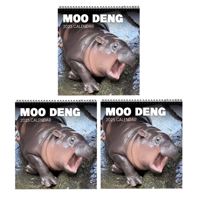 Lisslune | Moo Deng Calendar | Calendar 2025