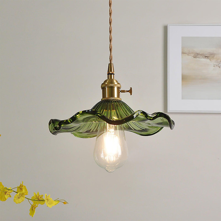 Lisslune | Chic Hibiscus Glass Pendant Lamp