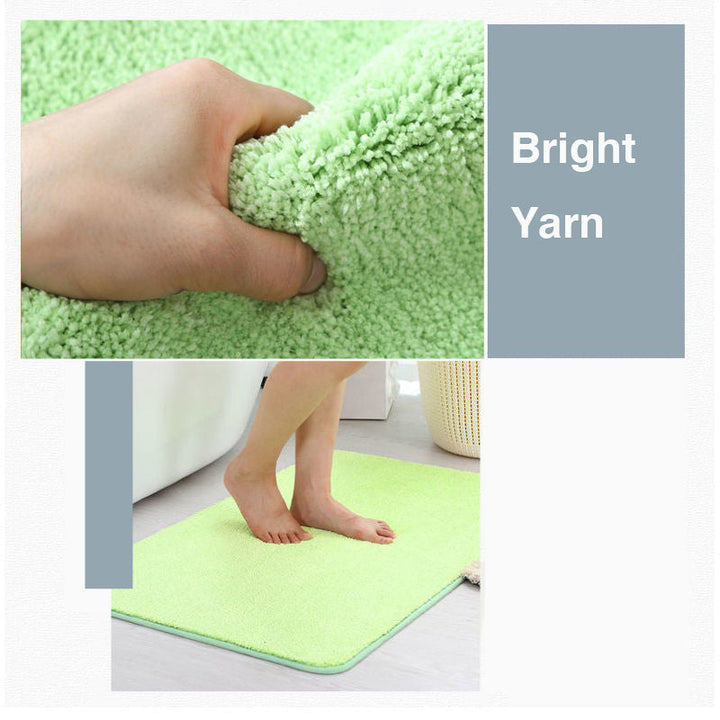 Lisslune | Feblilac Solid Color Tufted Bath Mat, Multiple Sizes Bath Mat, Pure Non-Slip Bath Mat