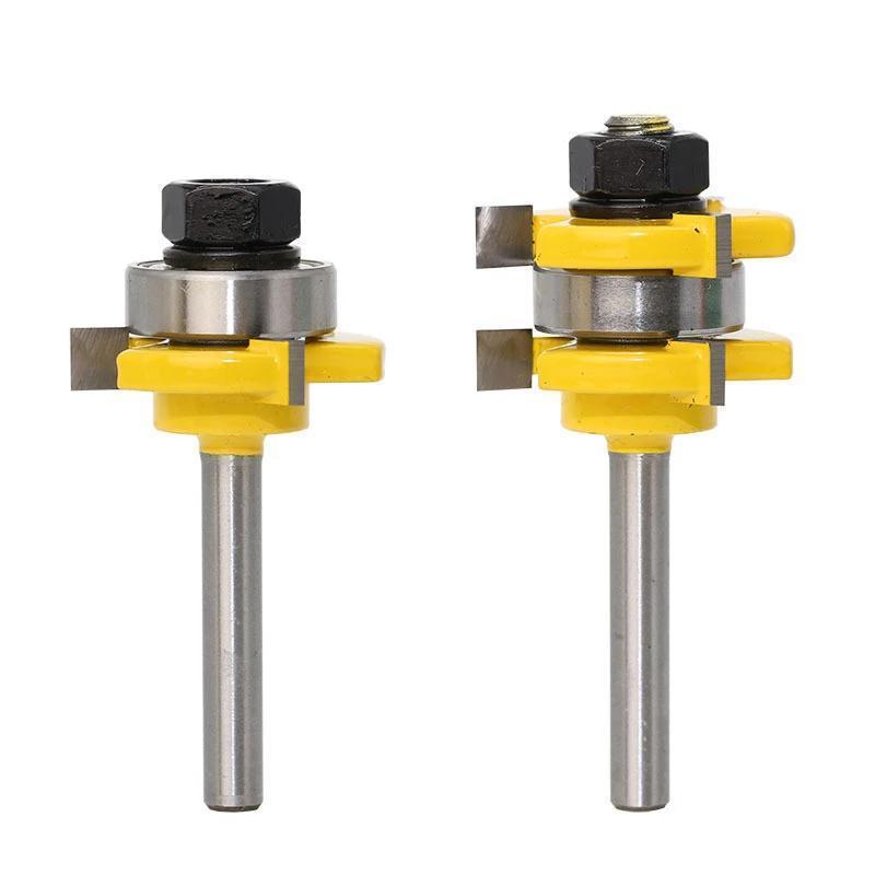 Lisslune | 3-Tooth T-Type Plug Knife Cutter 2 Pieces - Yellow 1/4
