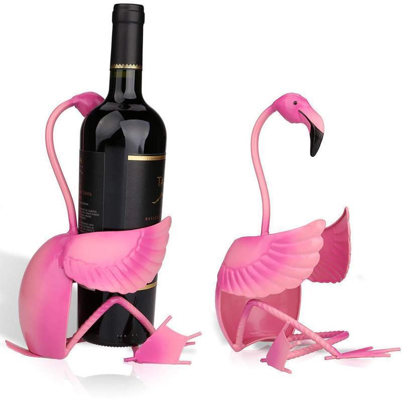 Lisslune | WineFlare Unique Flamingo Wine Rack with Decorative Details