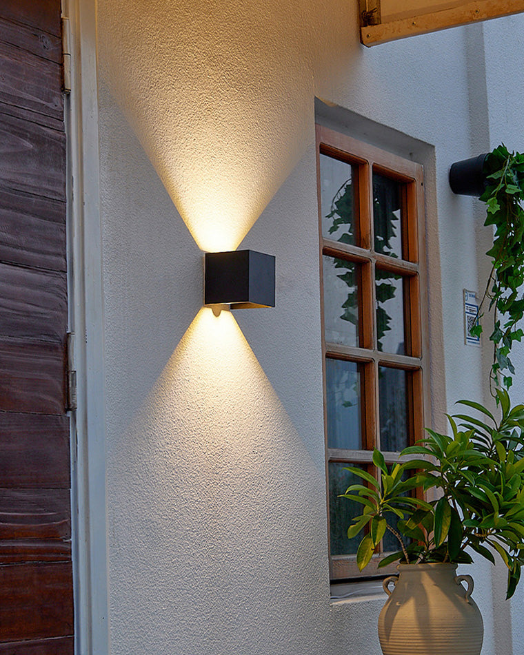 Lisslune | LED Outdoor Up Down Wall Light | Waterproof Metal Fixture for Patio. Garden & Entryway Illumination