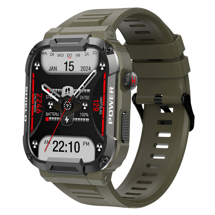 Lisslune | IronPulse X1 Robust Smartwatch – Shock Resistant, Waterproof & Health Monitor