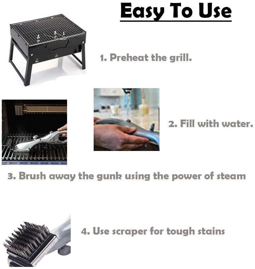 Lisslune | Grill Cleaning Brush - Steam Brush